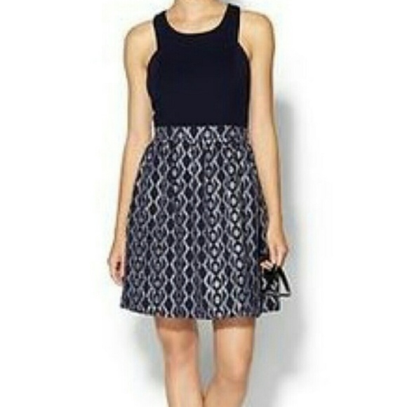 Anthropologie Dresses & Skirts - Anthropologie Sundays in Brooklyn Fit Flare Dress Navy blue SZ MEDIUM